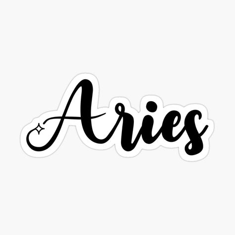 Get my art printed on awesome products. Support me at Redbubble #RBandME: https://www.redbubble.com/i/sticker/Aries-Starry-by-ale-rose/94845538.EJUG5?asc=u Astrology Stickers, Horoscope Tattoos, Inspiration Designs, Easter Art, Aries Zodiac, Playlist Covers, Cross Stitch Charts, Sticker Design, Sell Your Art