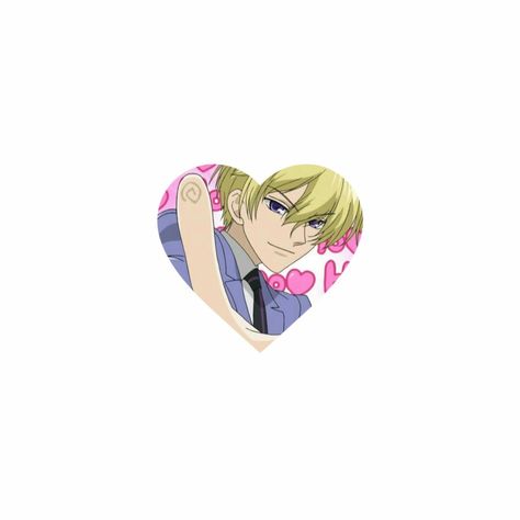 Ohshc Stickers, Ouran High School Host Club Wallpaper Iphone, Ohshc Icons, Heart Anime, Tamaki Suoh, Ouran Highschool, Ouran Host Club, Iphone Case Stickers, Bottle Cap Crafts