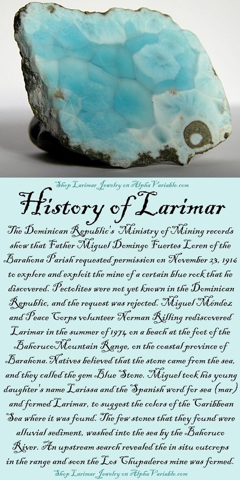 Larimar History and Meaning #crystals #Gemstones #meanings #history #facts #boho #gypsy #alphavariable #jewelry #larimar #larimarjewelry #larissa Larimar Ring, Crystals Healing Properties, Spiritual Crystals, Gemstone Meanings, Crystal Therapy, Larimar Stone, Crystal Healing Stones, Crystal Magic, Construction Worker