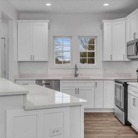 Check out this completely white kitchen that feature silver hardware and stainless steel appliances.
-
-
-
#white #kitchen #silver #contemporary #modern #stainlesssteel Kitchen With Silver Hardware, White Kitchen With Stainless Appliances, White Kitchen Stainless Appliances, Appliances White, Kitchen Silver, Stainless Appliances Kitchen, All White Kitchen, Steel Appliances, Stainless Appliances