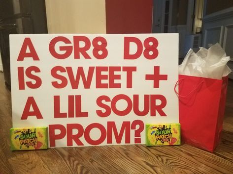 Sour Patch Kids or sour candy promposal! Candy Promposal, Prom Invites, Promposal Ideas, Cute Homecoming Proposals, Homecoming Dance, Sour Patch Kids, Hoco Proposals, Sour Patch, Prom Ideas