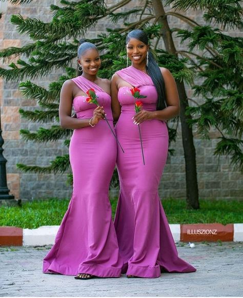 African Bridal Dress, Gorgeous Bridesmaid Dresses, Girls Bridesmaid Dresses, Orange Bridesmaid Dresses, Wedding Dress Bustle, African Bride, Wedding Bachelorette Party, Best African Dresses, Bridesmaid Inspiration