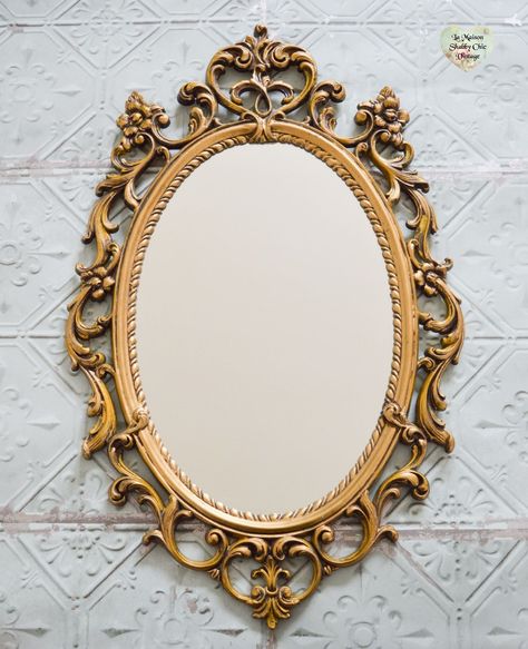 Baroque Mirror Victorian Mirrors, Gold Antique Mirror, Vintage Mirror Wall Decor, Decorating Mirror Frames, Rococo Mirror, Gold Frame Mirror, Large Framed Mirrors, Vintage Style Mirror, Vintage Gold Mirror