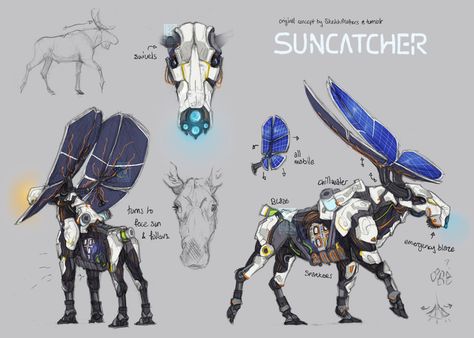 Suncatcher | Gallery Horizon Horizon Machines, Horizon Zero Dawn Robot, Robotic Creatures, Concept Vehicles Sci Fi, Mechanical Animals, Robot Animal, Manta Rays, Whale Sharks, Transformers Design