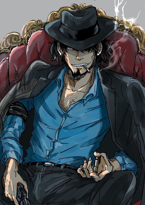 Jigen Daisuke Fanart, Jigen Daisuke, Lupin 3, Lupin The Third, Lupin Iii, Mama Mia, Owl House, Character Art, Fan Art