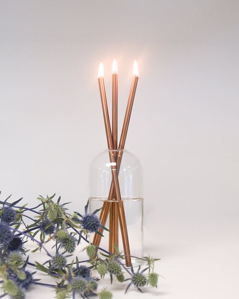 Everlasting Candle, Oil Candle, Clear Vase, Elegant Candles, Real Flame, Romantic Lighting, Oil Candles, Candle Vase, Cozy Feeling