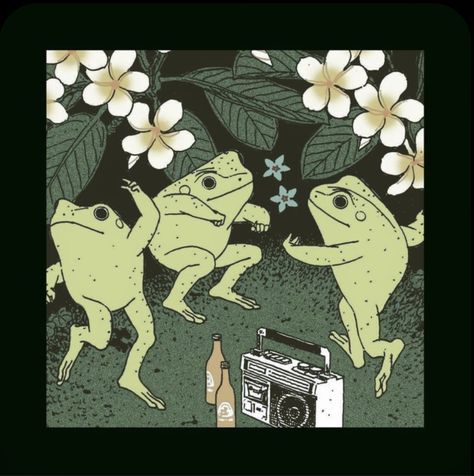 cute frogs #frog #poster #art #dancing #animals #music #flowers #green Frog Poster, Art Dancing, Dancing Animals, Flowers Green, Cute Frogs, I Missed, Frogs, Poster Art, Dancing