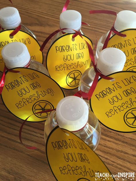 Parent Teacher Conference Treats For Parents, Parent Teacher Conferences Gifts, Parent Teacher Conferences Survival Kit, Parents Like You Are So Refreshing Label, Parent Gifts From Teachers, Parent Conference Ideas, Parent Appreciation, Educational Leader, Parent Teacher Conference