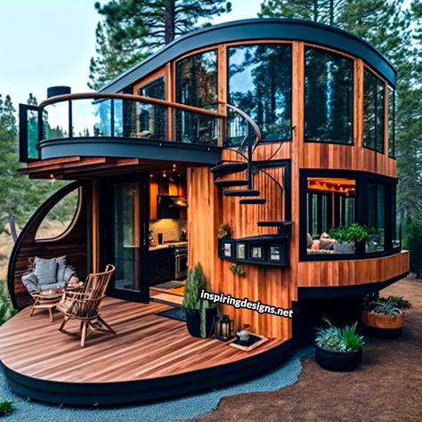 These Creative Tiny Homes Will Make You Want to Downsize ASAP – Inspiring Designs Outdoor Oasis Patio, Design Case Mici, Huge Houses, Eksterior Modern, Tiny House Inspiration, Unique House Design, Apartment Balcony, التصميم الخارجي للمنزل, Patio And Garden