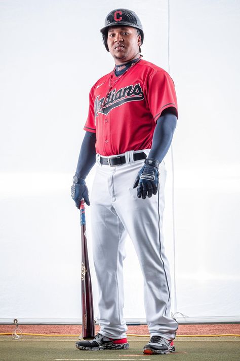 Cleveland Indians Jose Ramirez. Spring training. Feb. 2020. Jose Ramirez, Cleveland Indians Baseball, Cleveland Baseball, Indians Baseball, Cleveland Guardians, Sports Images, Spring Training, Cleveland Indians, Cleveland