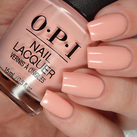 OPI Hopelessly Devoted To OPI is a light pink toned peach creme. Peach Colored Nails, Peach Nail Polish, Popular Nail Colors, Ideas For Nails, Fall Acrylic, Nail Polish Crafts, Nail Color Ideas, Hopelessly Devoted, Peach Nails