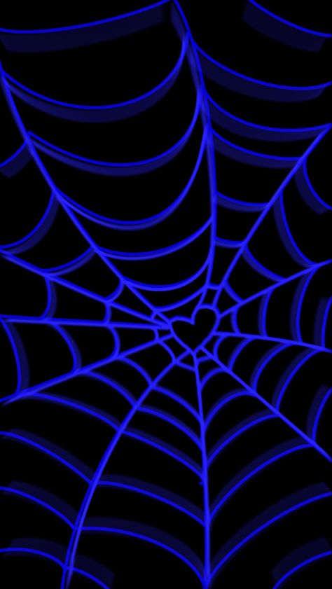 Purple Spiderweb Wallpaper, Black And Blue Wallpaper Backgrounds, Halloween Wallpaper Blue, Blue Halloween Wallpaper, Blue Halloween Aesthetic, Dark Blue Wallpaper Iphone, Spiderweb Wallpaper, Blue And Black Aesthetic, Blue Background Aesthetic