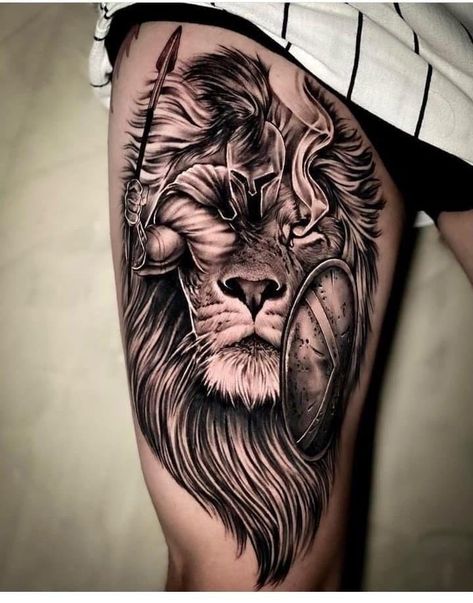 Outer Bicep Tattoos, Gladiator Tattoo, Tattoo Sleeve Filler, Spartan Tattoo, Lion Tattoo Sleeves, Wolf Tattoo Sleeve, Girl Face Tattoo, Lion Head Tattoos, Full Sleeve Tattoo Design