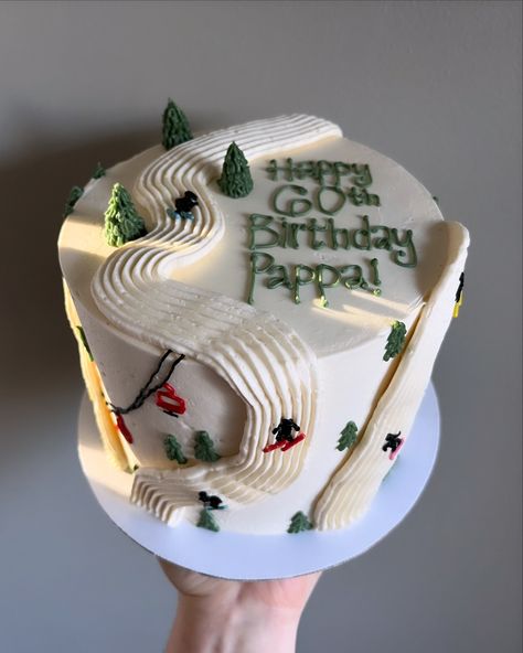 Sadly ski season is a bit delayed in Vermont this year, but that doesn’t stop us from daydreaming ⛷️❄️ • • Ordering ski themed cakes on our website 🔗 in bio! • • #skiingcake #skicake #buttercreamcakes #buttercreamcake #buttercream #buttercreamart #customcake #cakedecorating #cakestagram #cakedesign #instacake #cakeideas #vermontbakery #vermontbaker #homebaker #homebakery #bakergram #vermont #madeinvermont #madeinvt #shelburnevermont #shelburnevt #bluehousebakeshop #cake #baker #pastrychef Skiing Birthday Cake, Ski Cake Ideas, Snowboard Cake, Ski Cake, Goodbye Cake, Cream Art, Home Bakery, Ski Season, Cute Birthday Cakes