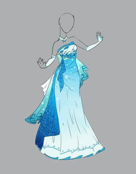 Water's Light (Sting x Reader) - fifteen - Wattpad Fantasy Clothes, Drawing Anime Clothes, Dress Design Sketches, Dress Drawing, Dress Sketches, Anime Dress, Fashion Design Drawings, Fantasy Dress, Drawing Clothes