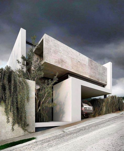 51 Brutalist House Exteriors That Will Make You Love Concrete Architecture Concrete House Exterior, Brutalist House, Concrete Architecture, Architectural Rendering, Casa Country, Concrete House, Minimalist House Design, Brutalist Architecture, Minimalist Architecture