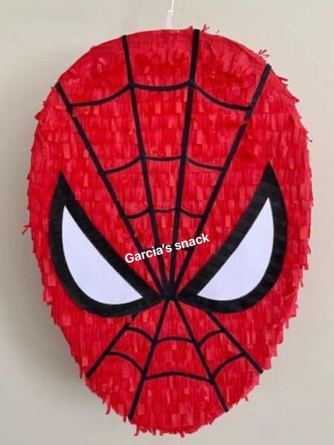 Spiderman Pinata, Avengers Birthday Party Decorations, Spiderman Theme Party, Spiderman Birthday Party Decorations, Pinata Diy, Marvel Party, Spiderman Theme, Piñata Ideas, Mini Pinatas