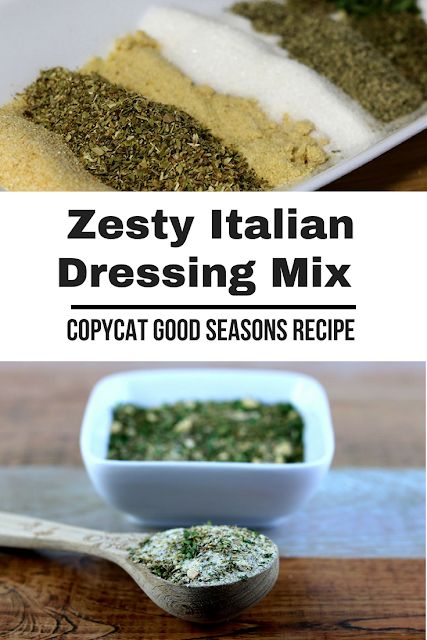 Zesty Italian Dressing Mix Recipe, Good Seasons Italian Dressing Mix Recipe, Italian Dressing Mix Recipe, Italian Seasoning Mix Recipe, Brain Diet, Food Dips, Jar Mixes, Salad Appetizer Cups, Italian Dressing Recipes