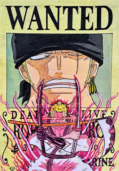 #onepiece #zoro #roronoazoro #kingofhell #artexplore #painting #art #fanart #anime #animefanart #wantedposter #luffy #piratehunter Zoro Wano, Wano Arc, One Piece Logo, Wanted Poster, The Pirate, One Piece Drawing, Fan Art Drawing, Acrylic Sheets, Roronoa Zoro