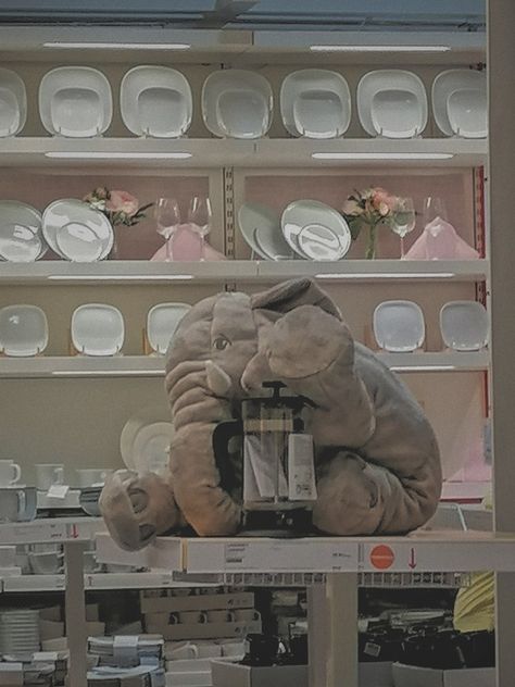 aesthetic of IKEA Ikea Elephant, Aesthetic Monkey, Ikea Shark, Modern Aesthetic, Elephant, Quick Saves