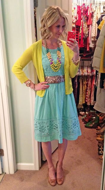 Found in my Closet: New Favorite Color Combo...an OOTD post! Hawaii Clothes, Teacher Clothing, Color Seasons, Moms Fashion, Yellow Cardigan, Womens Fashion Casual Spring, Cardigan Sweaters, Spring Color, Spring Fling