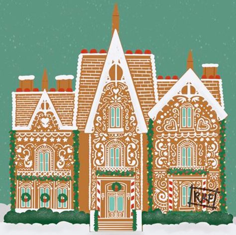 Ginger Bread House Illustrations, Gingerbread House Drawing, Gingerbread House Illustration, Gingerbread House Art, Cardboard Gingerbread House, Gingerbread House Ideas, Gingerbread House Designs, The Best Dessert, Gingerbread Crafts