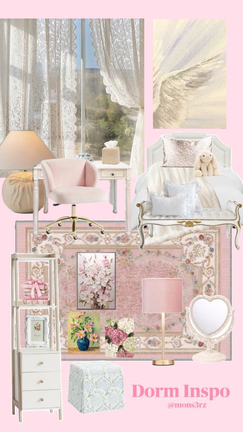 #dorm #school #pink #backtoschool #boardingschool #university #collage Light Pink Dorm Room Ideas, University Dorm Aesthetic, University Dorm Room Ideas, Light Pink Dorm Room, Pink Dorm Room Ideas, University Dorm Room, University Collage, Pink Dorm Room, Dorm Aesthetic