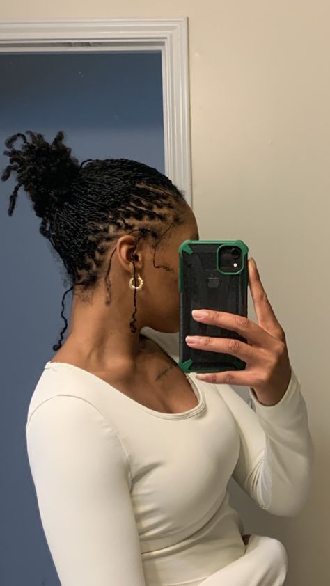 Loc Journey Before And After Black Women, Rope Twist Microlocs, 4c Micro Locs, Styling Starter Locs Black Women, Starter Microlocs Hairstyles, Microlocs With Curly Ends, Locs For Short Hair, 4c Microlocs, Braid Locs Starter