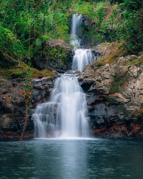 "We were lucky enough to get a boat into these beautiful Triple Waterfalls on Taveuni Island! It was so heavenly!" - IG'er jewelszee Taveuni Fiji, Fiji Travel, Fiji Islands, Water Fall, Fiji Water, Beautiful Places, Water, Travel, Quick Saves