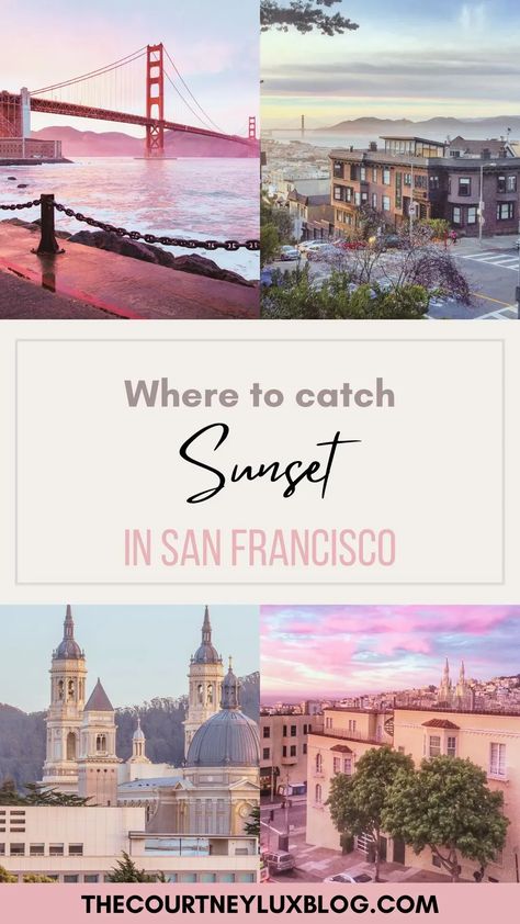 Where to Catch the Best Sunsets, San Francisco Travel Guide Sunset San Francisco, San Francisco Beaches, San Francisco Hikes, San Francisco Sunset, Canada Honeymoon, Baker Beach San Francisco, North Beach San Francisco, Watch Sunset, San Francisco Travel Guide