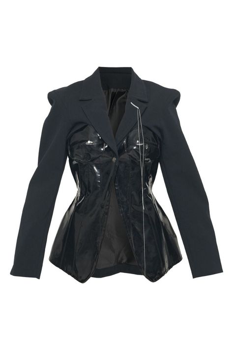 Corset Jacket, Wardrobe Black, All Black Fashion, Tuxedo Dress, Black Corset, Black Gown, Tailored Jacket, Kpop Outfits, Black Jacket