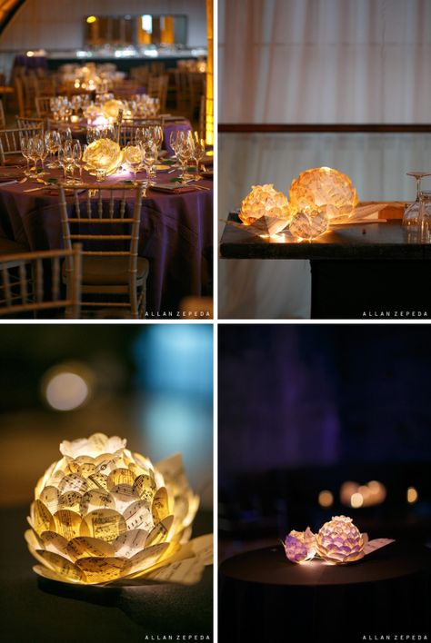 the3Rsblog - Zipper 8 Lighting Paper Flower Centerpieces from Sing for Hope Gala 2012 Paper Lantern Centerpieces, Fair Theme, Paper Flower Centerpieces, Big Hearts, Lantern Centerpieces, Small Lanterns, Sunset Wedding, Shape Crafts, Flower Lights