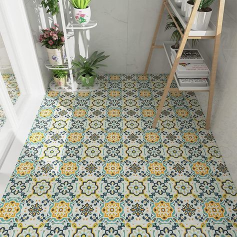 Peel And Stick Floor Tiles, House Upstairs, Self Adhesive Floor Tiles, Stick Floor Tiles, Adhesive Floor Tiles, Remove Water Stains, Bathroom Stickers, Rock House, Peel And Stick Floor