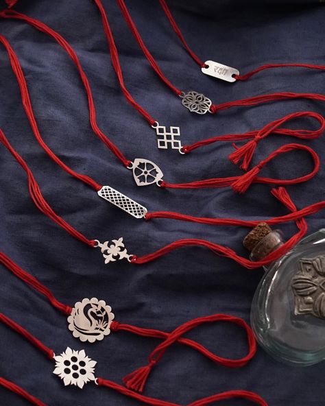 Newly launched Rakhis by Aadyaa ✨ These rakhis are handmade in 92.5 silver and a wide range is available for you to choose from that will surely cater your personal taste. Most of the rakhis can be used as pendants as well. 💫 🔎Rakhi https://aadyaa.com/pages/rakhis For WhatsApp orders ping us on 7219285508 #aadyaa #rakhispecial #newcollection #handmade #925silver #silverjewelry #jewellery #accessories #rakhi #silverrakhis #silverrakhi #handmadejewellery Silver Rakhi For Brother, Silver Rakhi, Rakhi For Brother, Rakhi Design, Filigree Necklaces, Personal Taste, Jewellery Accessories, Design Silver, Metal Jewelry