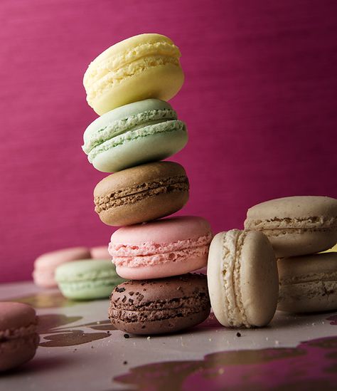 French macarons from Central Market Levitating Food Photography, Food Levitation Photography, Mochi Photography, Macaron Photography, Baking Photos, Sweet Puns, Ramadan 2024, Levitation Photography, Dessert Photography