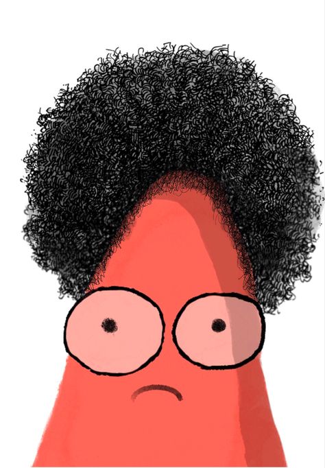 Drawing Spongebob, Spongebob Patrick, Black Curly, Black Curly Hair, Curly Hair, Curly Hair Styles, Snoopy, Memes, Drawings