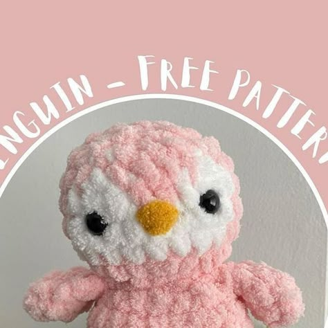 Crochet Store, Crochet Toys Free Patterns, Crochet Penguin, Crochet Eyes, Plushie Patterns, Crochet Animals Free Patterns, Crochet Business, Crochet Design Pattern, Beginner Crochet Projects