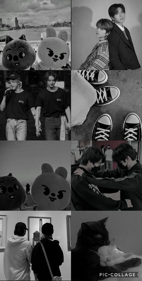 Hanquokka And Leebit, Skz Pfp That Dont Scream Skz, Skz Wallpaper Aesthetic Lockscreen, Leebit Wallpaper Aesthetic, Black Wallpaper Love Couple, Minsung Dark Aesthetic, Skzoo Wallpaper Aesthetic, Black Skz Wallpaper, Skz Matching Wallpaper