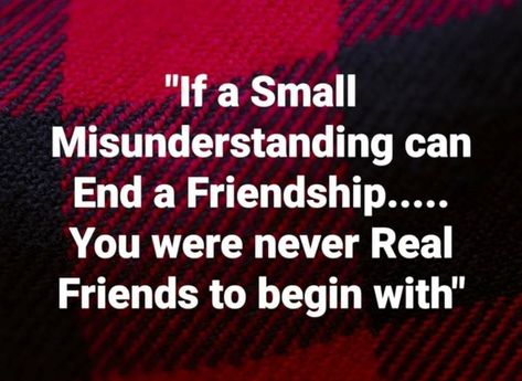 "If A Small Misunderstanding Can End A Friendship..... You Were Mever Real Friends To Begin With." Misunderstood Quotes, Short Instagram Quotes, Understanding Quotes, Diy Hair Mask, Bff Quotes, Disney Memes, Heart Quotes, Real Friends, Life Advice