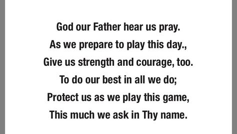 Prayer Before A Volleyball Game, Prayers Before Sports, Before Game Prayer, Soccer Game Day Quotes, Prayer Before Soccer Game, Prayers Before Games, Prayers For Athletes Sports, Prayers Before A Volleyball Game, Prayer For Sports Game