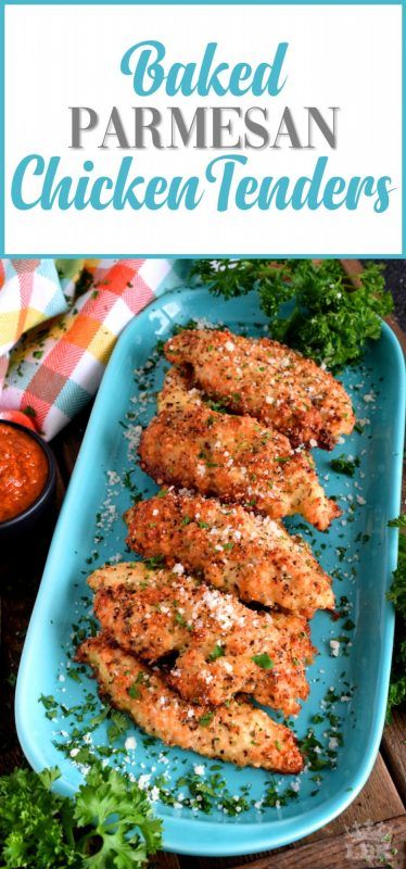 Homemade Chicken Fingers, Baked Parmesan Chicken, Chicken Fingers Baked, Baked Parmesan Crusted Chicken, Parmesan Chicken Tenders, Chicken Finger Recipes, Chicken Parmesan Recipe Baked, Chicken Filet, Oven Baked Chicken Parmesan