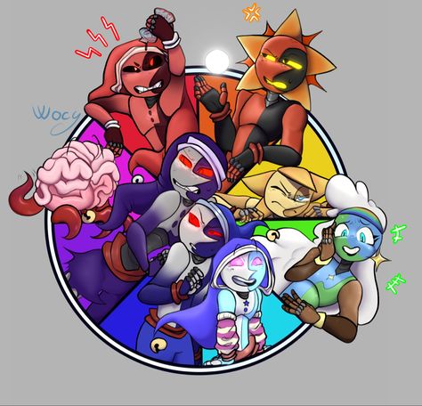 Sun Moon And Eclipse Fnaf, Killcode Sun And Moon Show Fanart, Killcode Moon Fnaf, Killcode Fanart, Bloodmoon Sams Fanart, Fnaf Sun And Moon Fanart, Bloodmoon Fanart Fnaf, Tsams Fanart, Characters With Disabilities