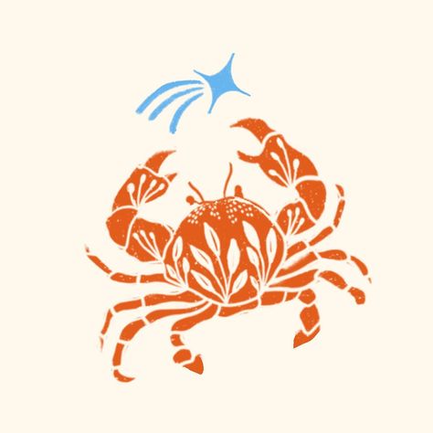 Crab Design Drawing, Cute Ocean Illustration, Cute Crab Drawings, Crab Doodle, Sea Animal Illustration, Aquarius Illustration, Crab Drawing, Crab Illustration, Crab Design