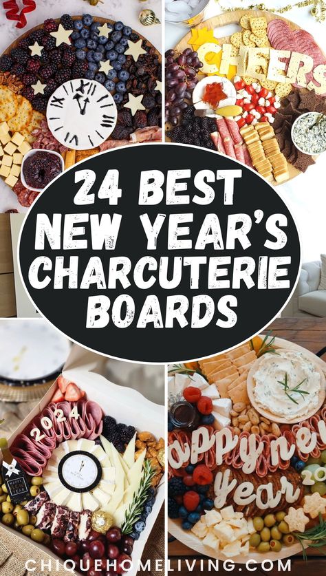 Ring in the new year in style with these curated New Year’s Charcuterie Board Ideas! Perfect for parties or intimate gatherings, these boards are a mix of sophistication and celebration. After Dinner Charcuterie Board, New Year’s Day Charcuterie Board, Drinks Charcuterie Board, Charcuterie Board Menu Ideas, Non Charcuterie Board Ideas, Letter Charcuterie Board Ideas, New Year Charcuterie Board Ideas, New Year Cheese Board, 2025 Charcuterie Board