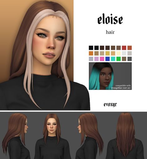 Hair Sims 4 Cc, Sims 4 Maxis Match, Sims 4 Cc Hair, Maxis Match Cc, Cc Folder, Pelo Sims, Sims 4 Mm Cc, Sims 4 Cc Skin, Tumblr Sims 4