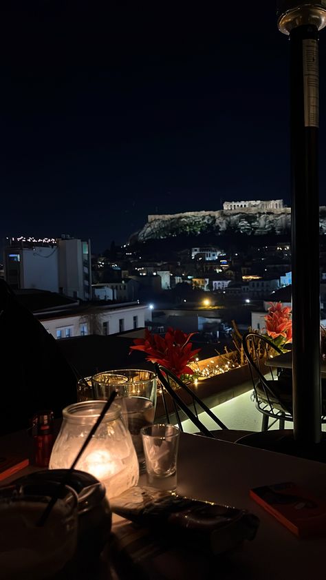 Greek Night, Athens Pictures, Athens Aesthetic, Athens Greece Aesthetic, Greece At Night, Greece Nightlife, Greece Night Aesthetic, Greece At Night Aesthetic, Greece Aesthetics Night