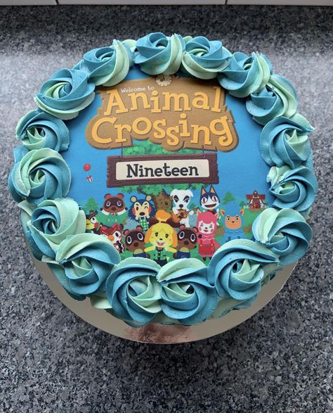 Animal Crossing Cake, Gamer Birthday, Bday Party Theme, Grocery Foods, Themed Birthday Cakes, 19th Birthday, Birthday Planning, Animal Crossing Game, 30th Birthday Parties