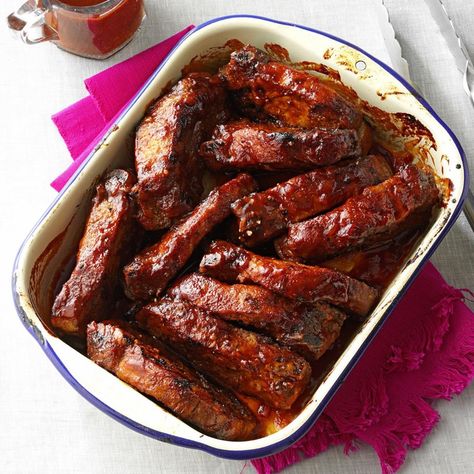 Spareribs Recipe, Taste Of Home Recipes, Fourth Of July Food, Ribs Recipe, Pork Ham, Bbq Ribs, Rib Recipes, Family Recipe, White Meat