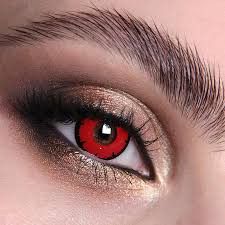 Red Eye Contact Lenses, Red Eyes Contacts, Uv Contact Lenses, Colour Contact Lenses, Red Blinds, Red Contacts Lenses, White Contact Lenses, Red Contacts, Blood Red Color