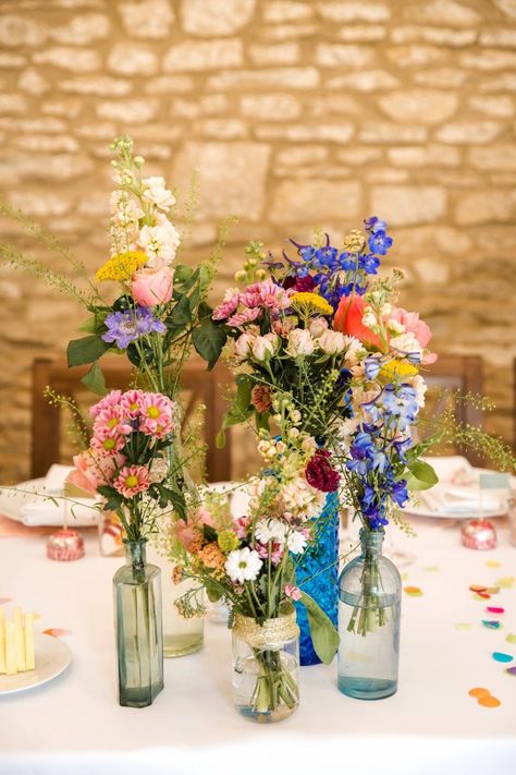 Bride With Glasses, Wildflower Wedding Theme, Barn Wedding Decorations, Wedding Floral Centerpieces, Wildflower Wedding, Wedding Table Centerpieces, Lorde, Flower Centerpieces, Unique Wedding